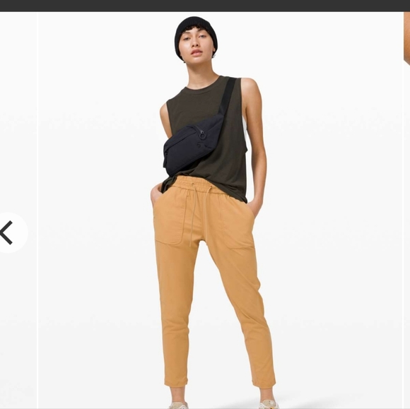 Lululemon Beyond the Studio Pant Slim Gold Buff like new - Picture 2 of 11